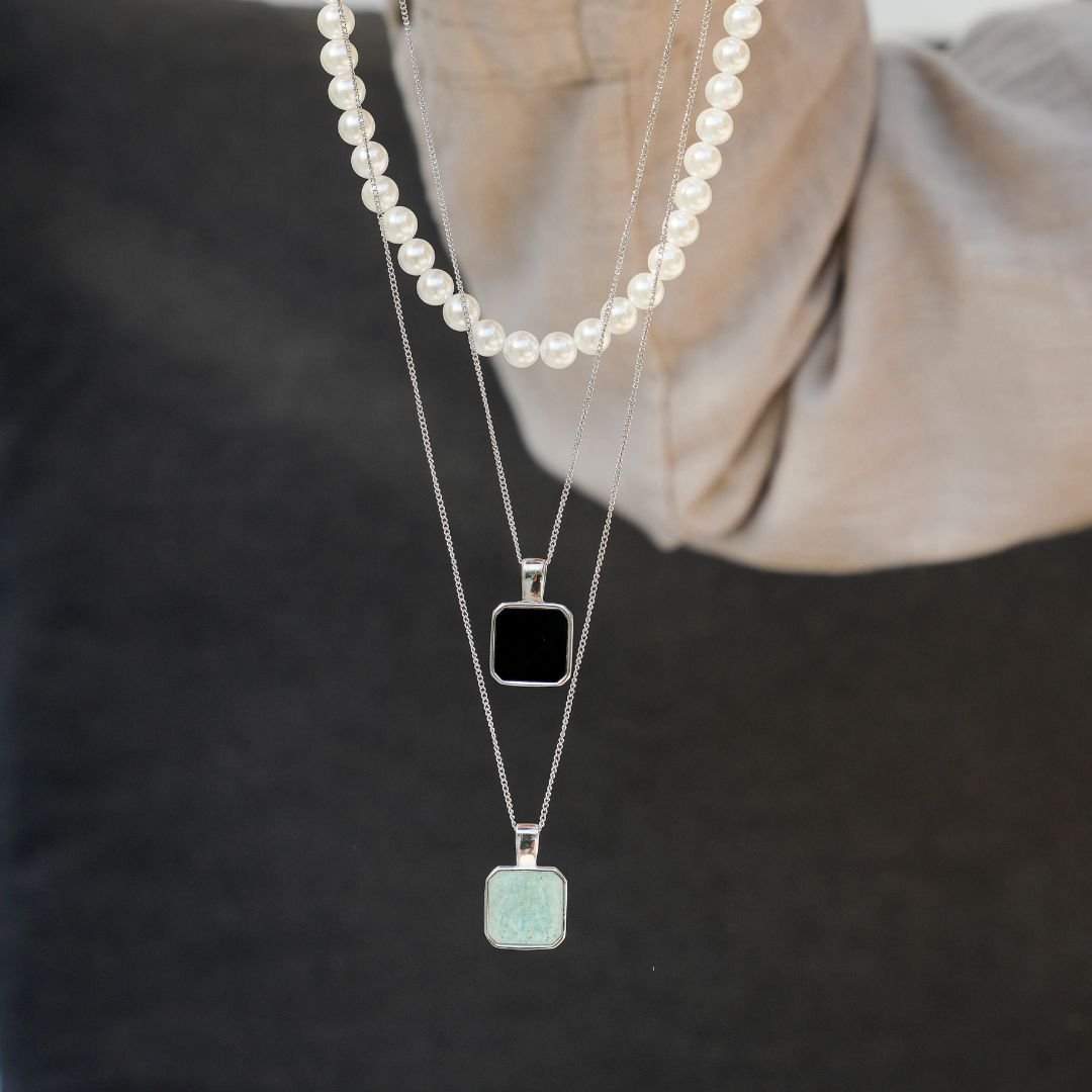 "AMAZONITE" NECKLACE