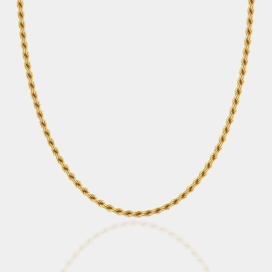 "AMIORE" GOLD ROPE CHAIN