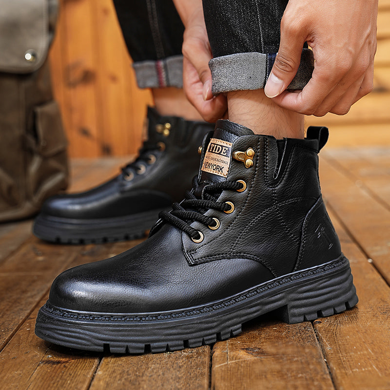 MartinBoots - Bottes en cuir véritable de qualité supérieure pour hommes