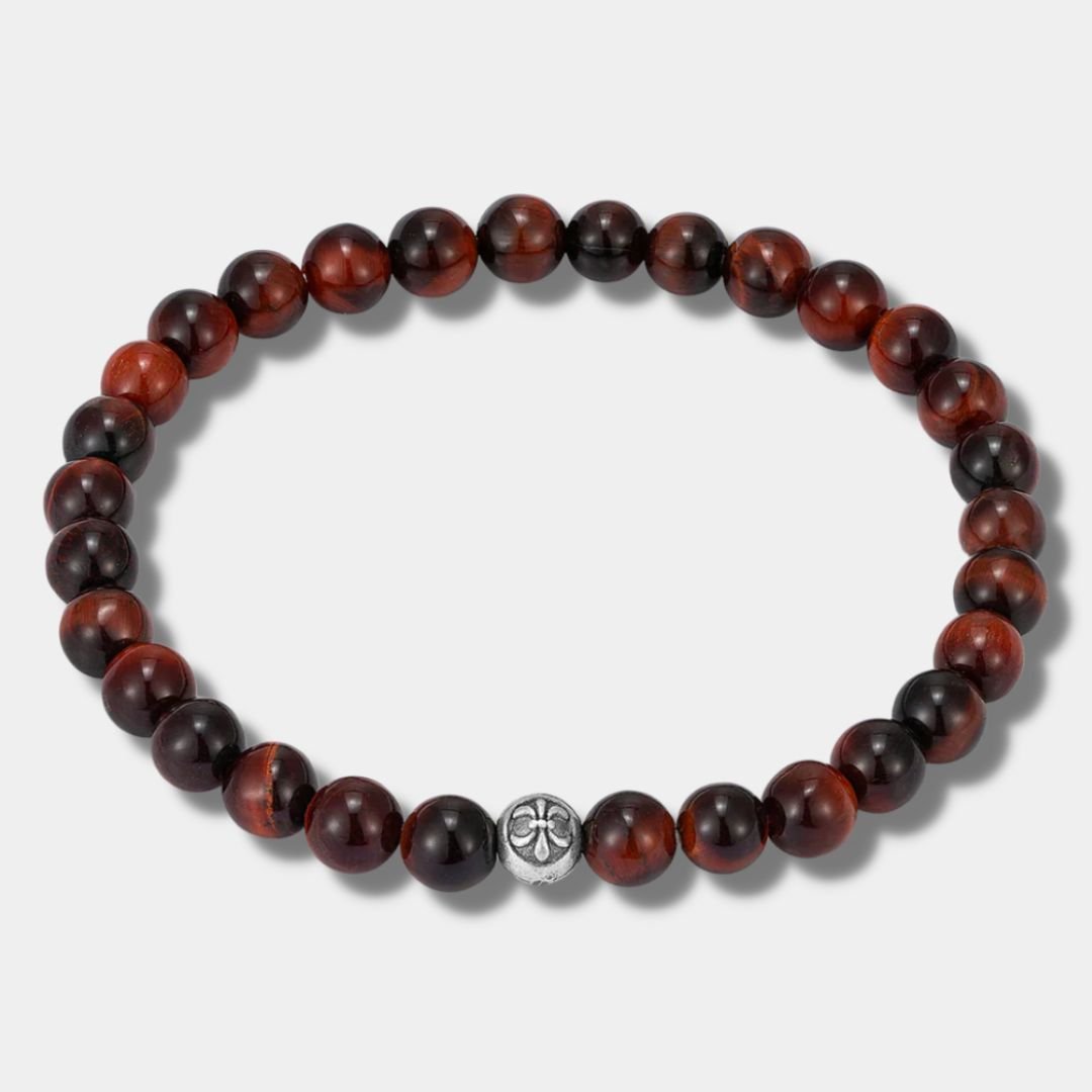 "CARRARA" RED TIGER EYE BRACELET