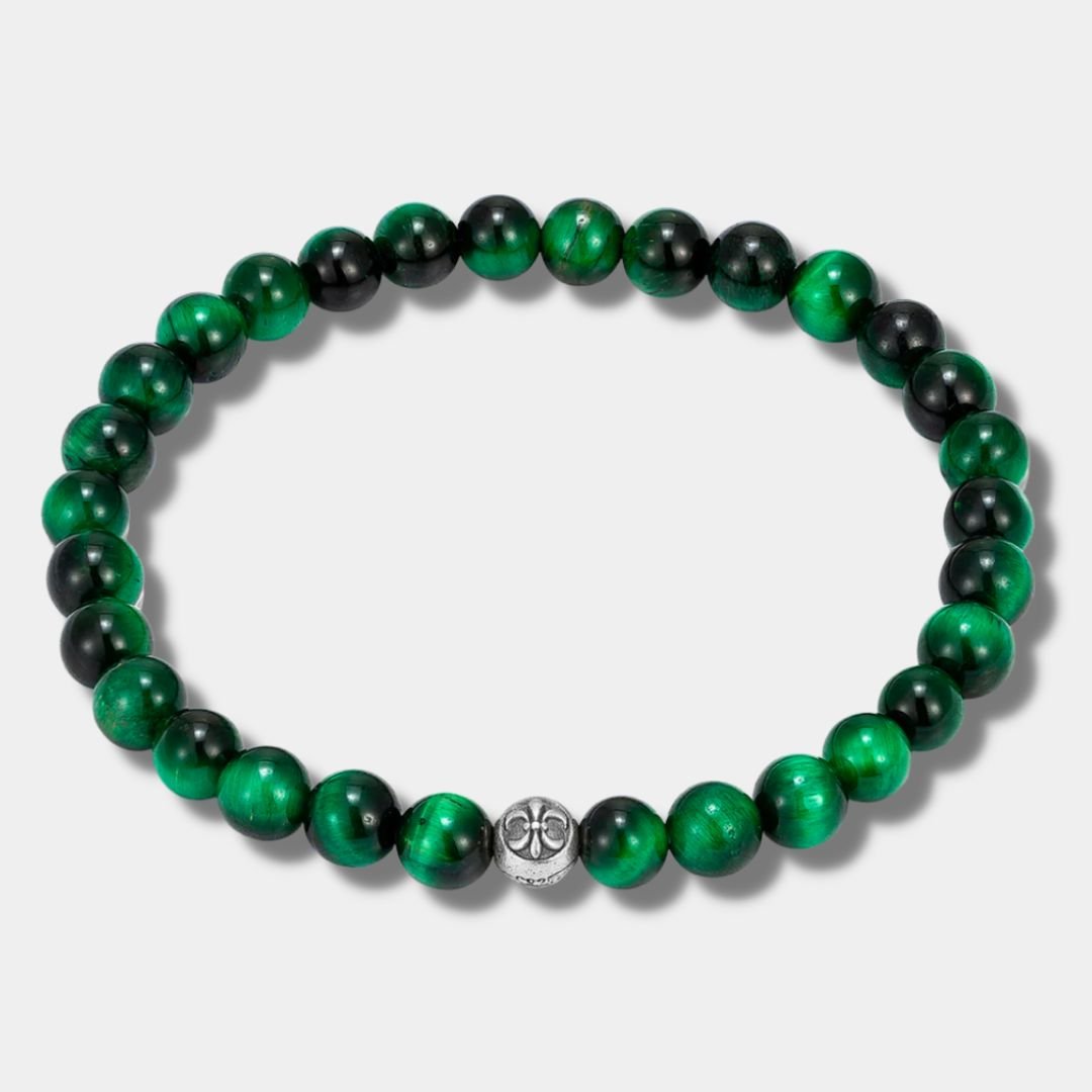 "ALIONI" GREEN TIGER EYE BRACELET