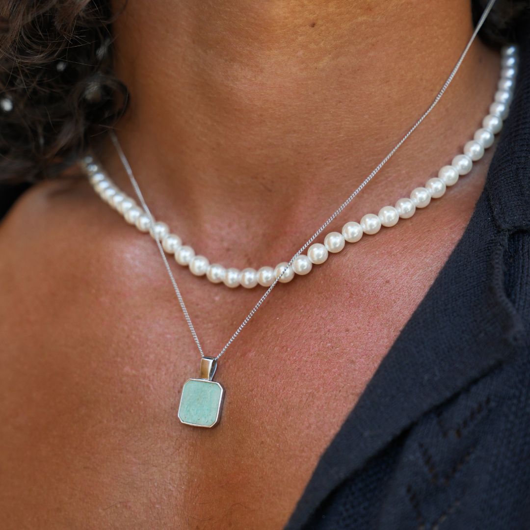 "AMAZONITE" NECKLACE